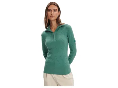 Varley Lawson 1/2 Zip Knit In Green