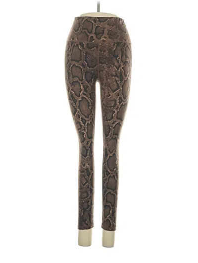 Pre-owned Varley Leggings In Brown