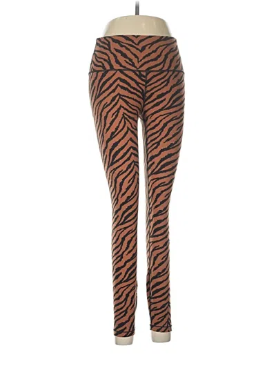 Pre-owned Varley Leggings In Brown
