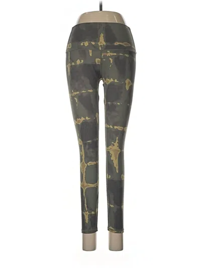 Pre-owned Varley Leggings In Green