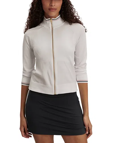 Varley Len Seamless Full Zip Jacket In White