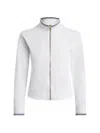 Varley Len Seamless Performance Zip Jacket In White