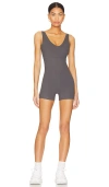 Varley Let's Go Juni All-in-one 4 Jumpsuit In Blackened Pearl