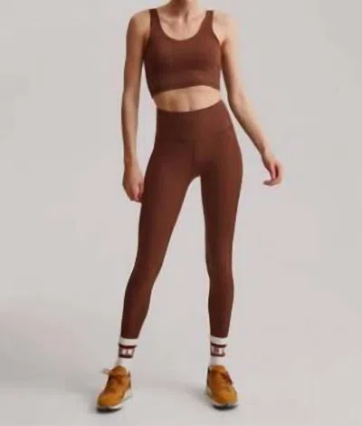 Varley Let's Go Pockets 25 Leggings In Chestnut In Brown