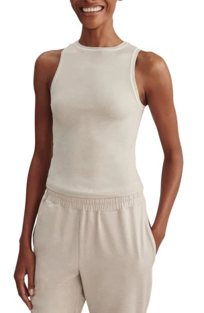 Varley Lettie Stretch Jersey Tank In Pebble Marl