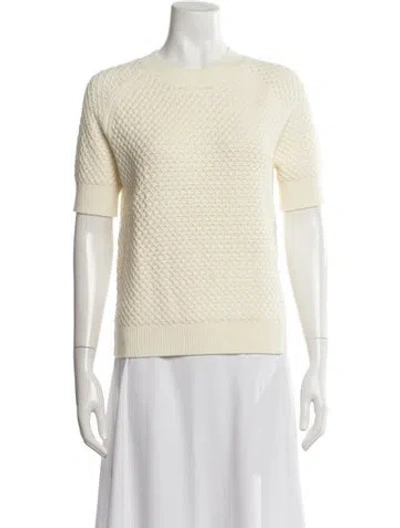 Pre-owned Varley Linen Crew Neck Sweater W/ Tags In Neutral