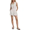 Varley Linvale Marled Playsuit In Ivory Marl