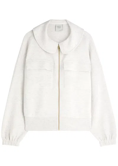 Varley Lisburn Stretch-jersey Sweatshirt In Ivory