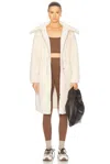 Varley Logan Sherpa Coat In Sandshell