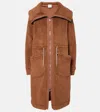 Varley Logan Sherpa Coat In Pecan Pie
