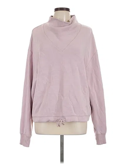 Pre-owned Varley Long Sleeve Turtleneck In Pink