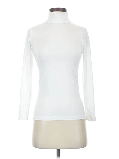 Pre-owned Varley Long Sleeve Turtleneck In White