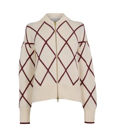 Varley Long-sleeve Knit Top With A Zipper In Multi