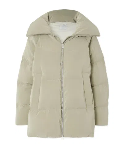 Varley Long-sleeved Down Jacket In Brown