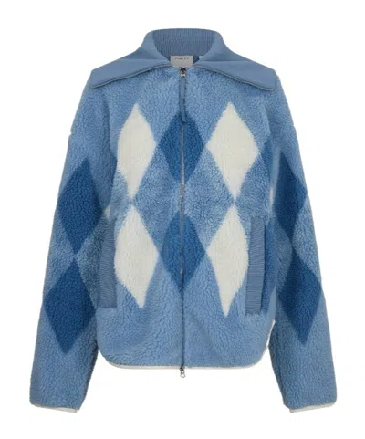 Varley Long-sleeved Zipper Sweatshirt In Blue