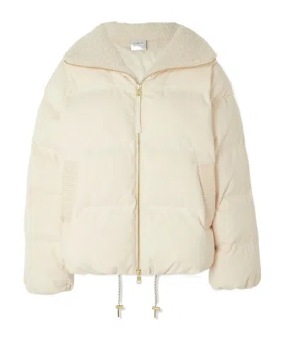 Varley Long-sleeved Zippered Cotton Jacket In Neutral