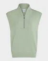 Varley Loretta Half-zip Sleeveless Sweatshirt In Snow Sage
