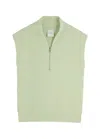 Varley Loretta Half-zip Stretch-jersey Top In Green