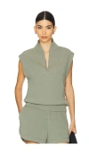 Varley Loretta Half-zip Sleeveless Sweatshirt