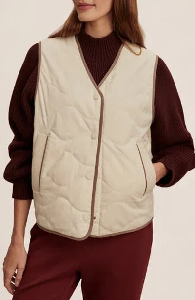 Varley Lori Reversible Gilet In Neutral