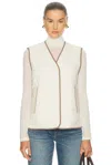 Varley Lori Reversible Gilet In White