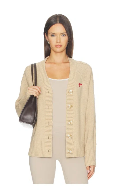 Varley Lotte Button Through Cardigan In Brown