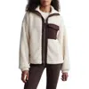 Varley Lowell Sherpa Jacket In Sandshell/coffee Bean