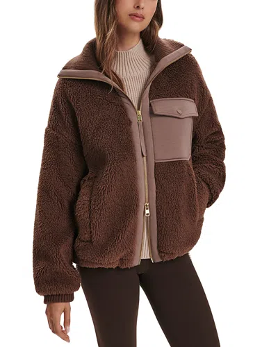 Varley Lowell Sherpa Jacket In Brown