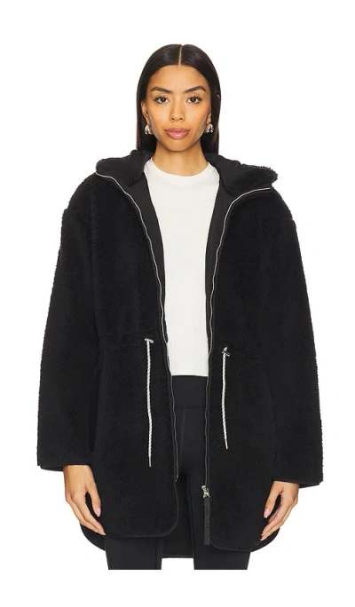 Varley Lowens Sherpa Jacket In 블랙