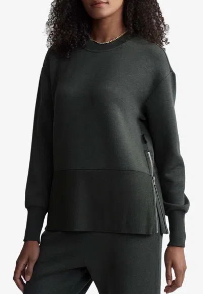 Varley Lowry Crewneck Sweatshirt In Green