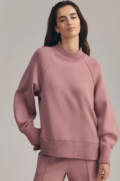 Varley Loxley Raglan Boyfriend Sweatshirt In Pink