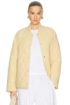 Varley Luca Quilted Jacket In Neutral