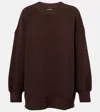 Varley Mae Cotton-blend Ottoman Sweatshirt In Brown