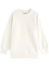 Varley Mae Longline Sweatshirt In Off White