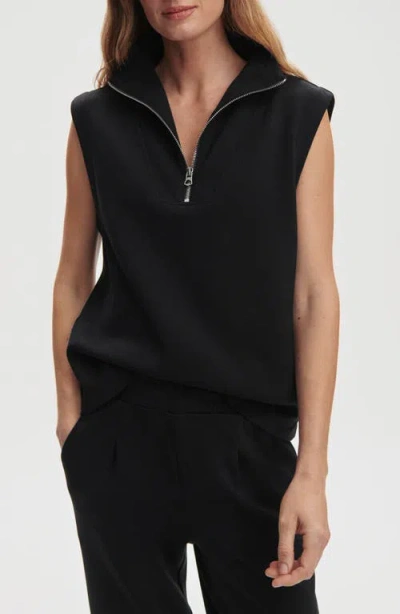 Varley Magnolia 2.0 Sleeveless Half Zip In Black