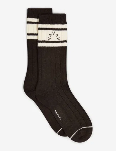 Varley Malissa Plush Wide Rib Sock In Brown