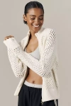 Varley Mandy Bouclé Knit Jacket In Neutral