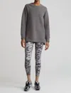 Varley Manning Sweatshirt In Deep Charcoal In Grey