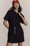 Varley Maple Short-sleeve Mini Dress In Black
