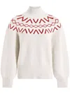 Varley Marcie Fairisle Sweater In White