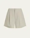 Varley Mariya Easy Pleat Shorts 4.5 Birch In Birch