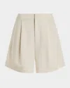 Varley Mariya Easy Pleat Shorts 4.5 Birch In Birch