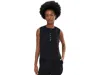 Varley Marla Button Placket Tank Top In Black