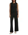 Varley Marla Button Placket Tank Top In Black