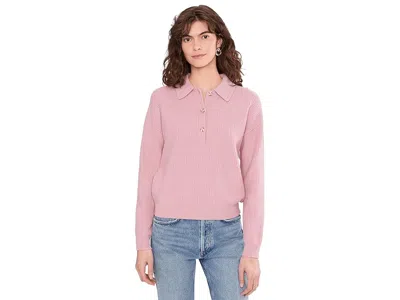 Varley Marlie Polo Knit Sweater In Pink