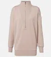 Varley Masie Jersey Half-zip Sweatshirt In Neutral