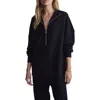 Varley Masie Long Half Zip Sweatshirt In Black