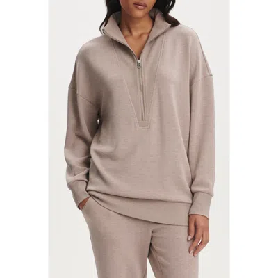 Varley Masie Long Half Zip Sweatshirt In Gray