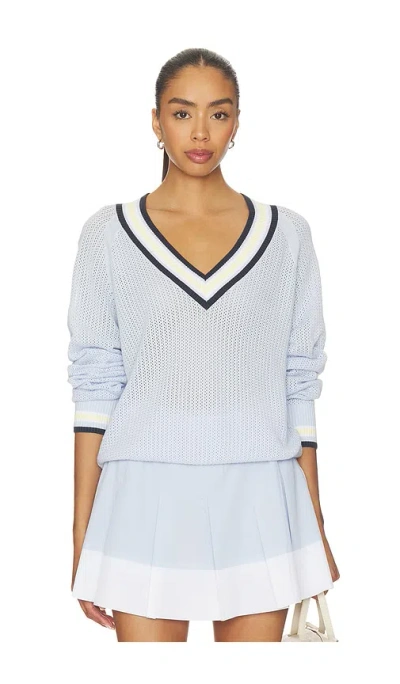 Varley Maurice 브이넥 스웨터 In Blue