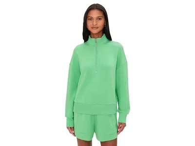 Varley Mavis Mock Neck Sweat In Green